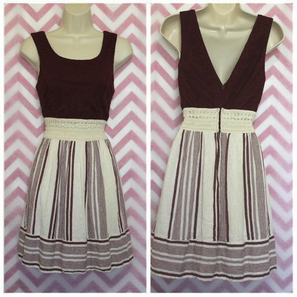 Trixxi Gorgeous Multi-Textured Boho Dress Size S